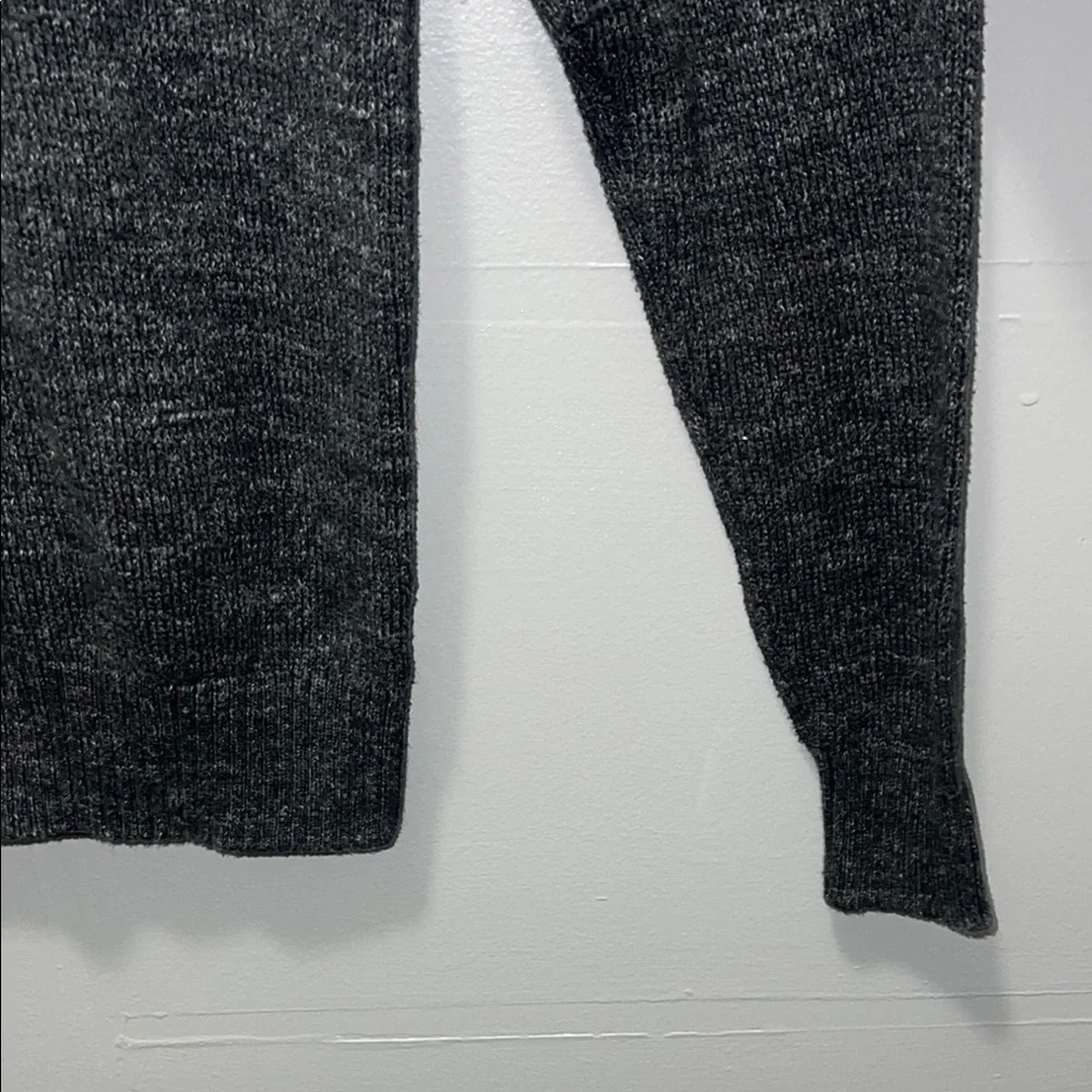 Urban Pipeline -Gray Turtleneck Sweater with Textured Finish